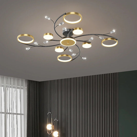 Suspension Dimmable en Métal et Acrylique | Éclairage Personnalisable pour Cuisine Moderne