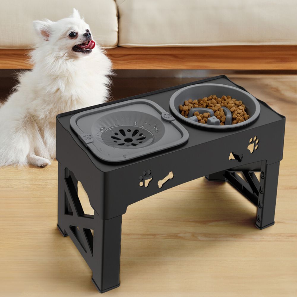 Bol pour Chien Surélevé Réglable | Design Stable et Alimentation Saine