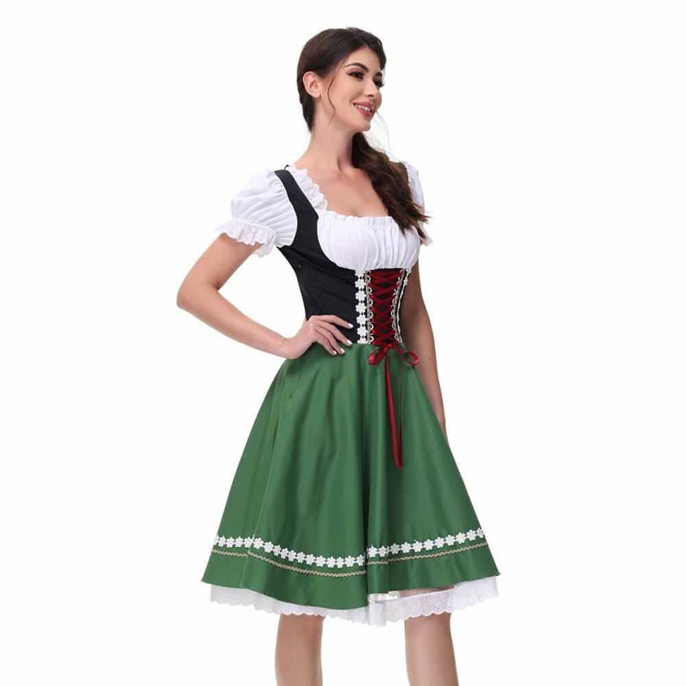 Robe Dirndl Bavaroise avec Blouse | Tenue Traditionnelle pour Oktoberfest