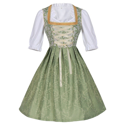 Robe Dirndl Or Champagne | Élégante et Glamoureuse pour Oktoberfest