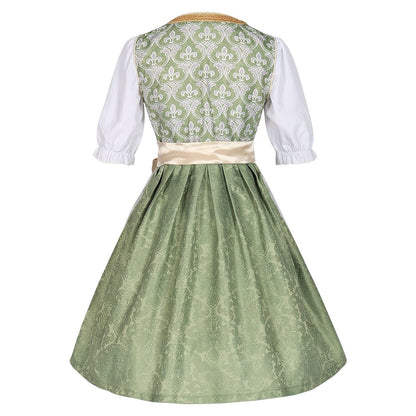 Robe Dirndl Or Champagne | Élégante et Glamoureuse pour Oktoberfest