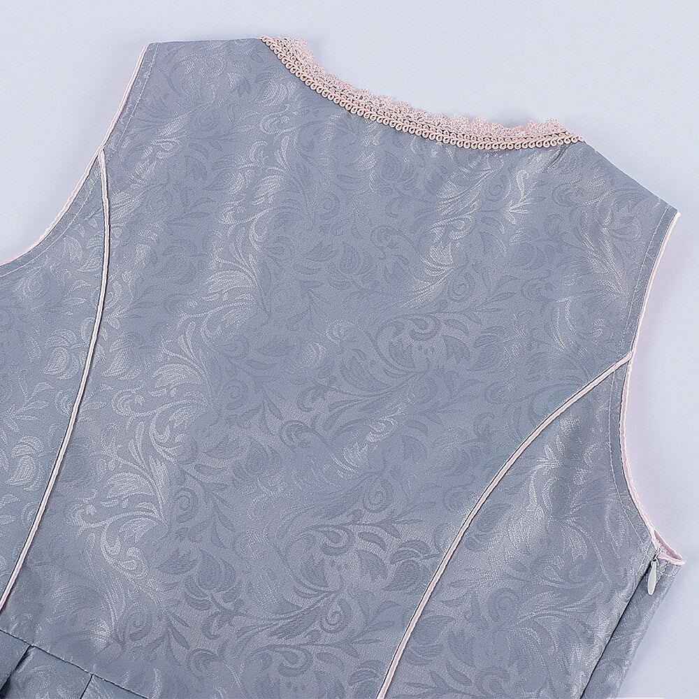 Robe Dirndl Grise avec Tablier | Élégance Traditionnelle pour Oktoberfest