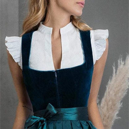 Robe Dirndl Fleurie Rose | Élégante et Confortable pour Oktoberfest