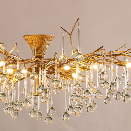 Plafonnier Élégant en Verre | Finition Luxueuse et Lumière Douce