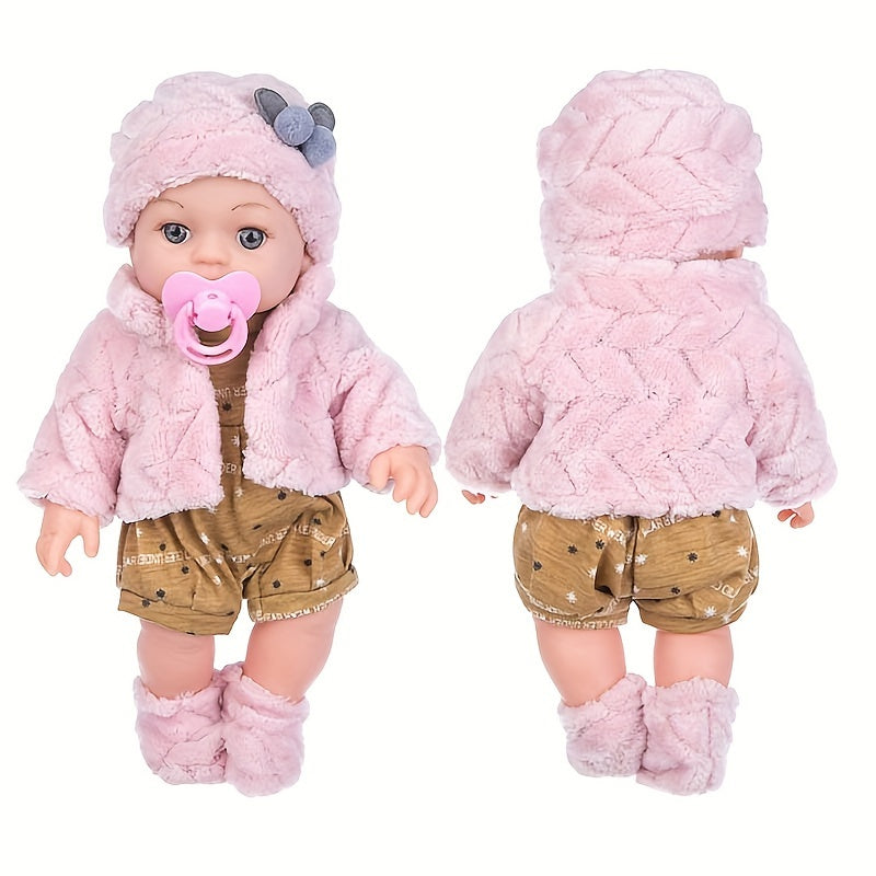 Poupée Bébé en Silicone Doux | Jouet Interactif pour Tout-Petits