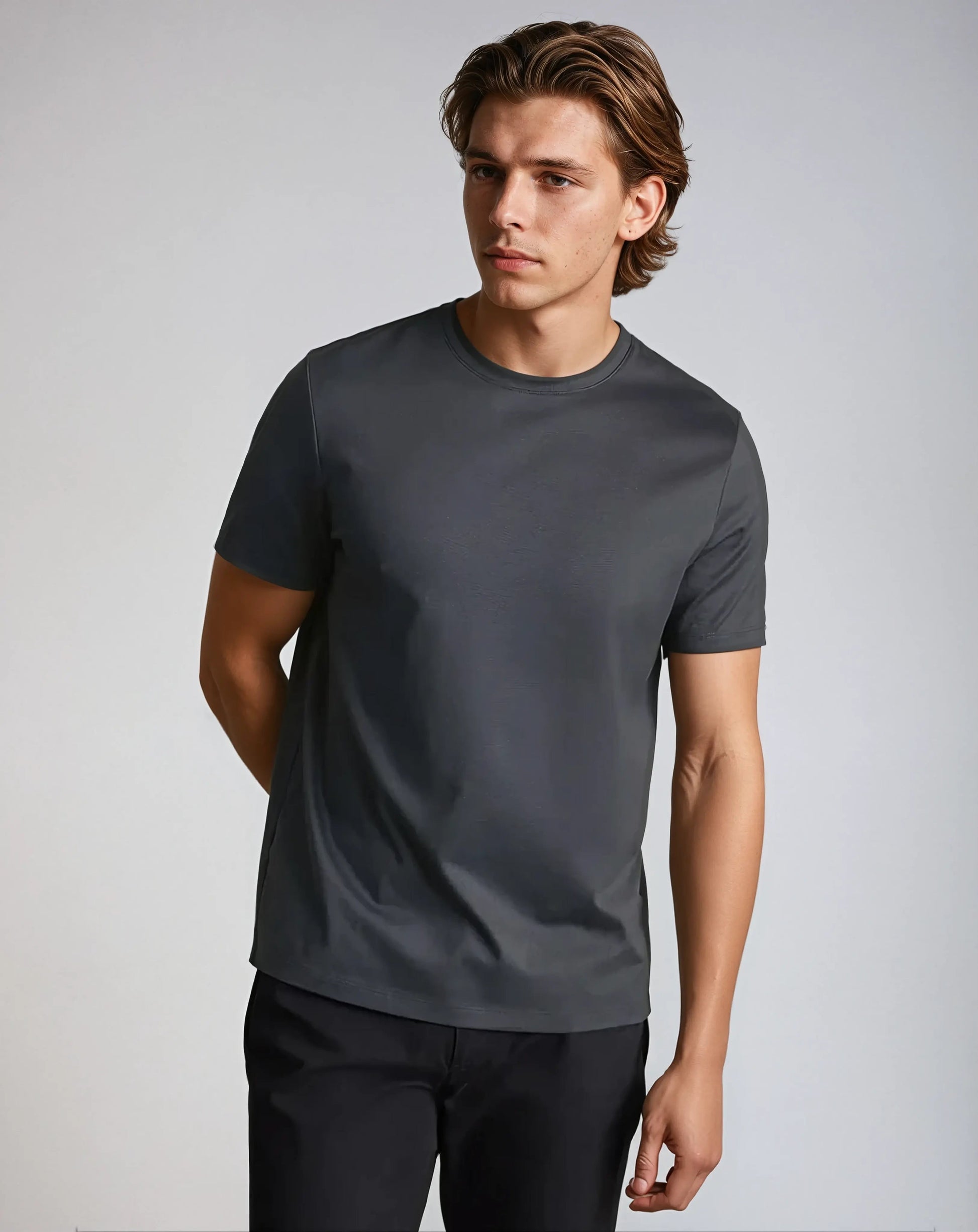 T-Shirt Ajusté en Coton Supima | Style Élégant et Confort Optimal