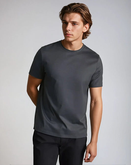 T-Shirt Ajusté en Coton Supima | Style Élégant et Confort Optimal