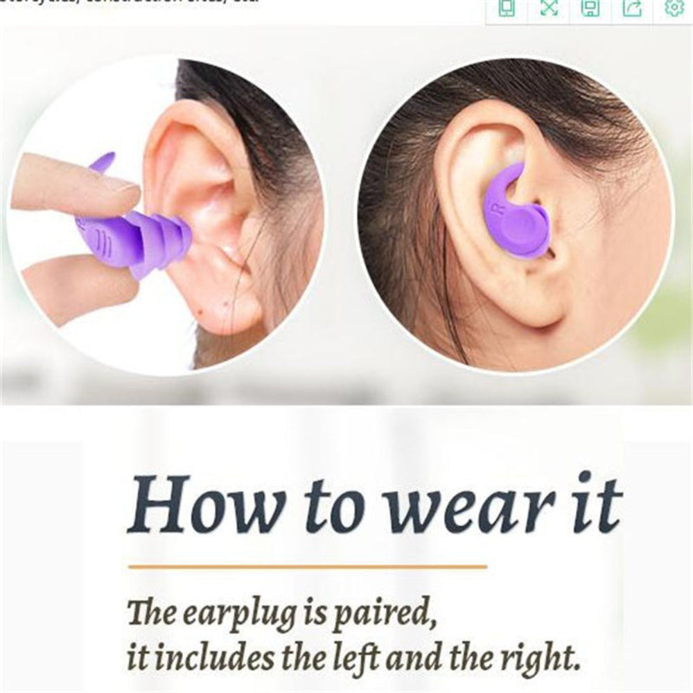 Bouchons d'oreilles en Silicone Réutilisables | Confort et Isolation Phonique pour Sommeil