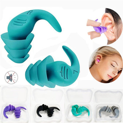 Bouchons d'oreilles en Silicone Réutilisables | Confort et Isolation Phonique pour Sommeil