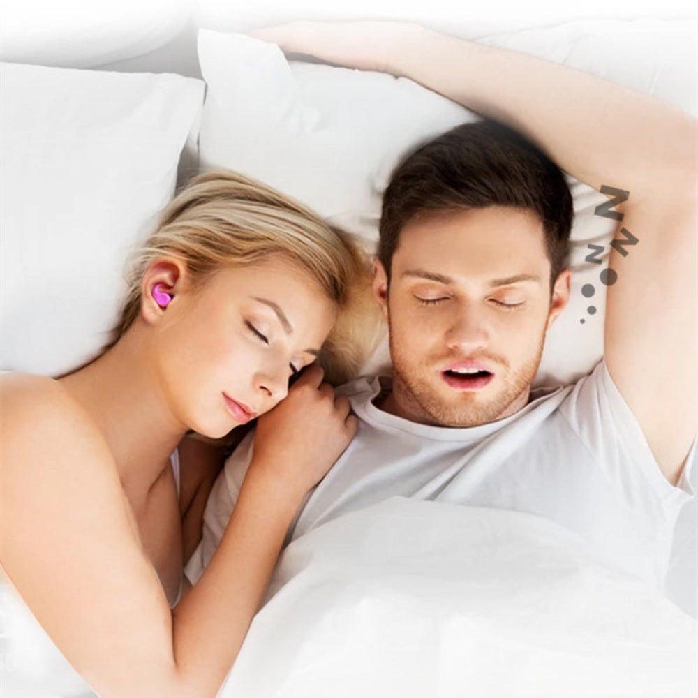 Bouchons d'oreilles en Silicone Réutilisables | Confort et Isolation Phonique pour Sommeil