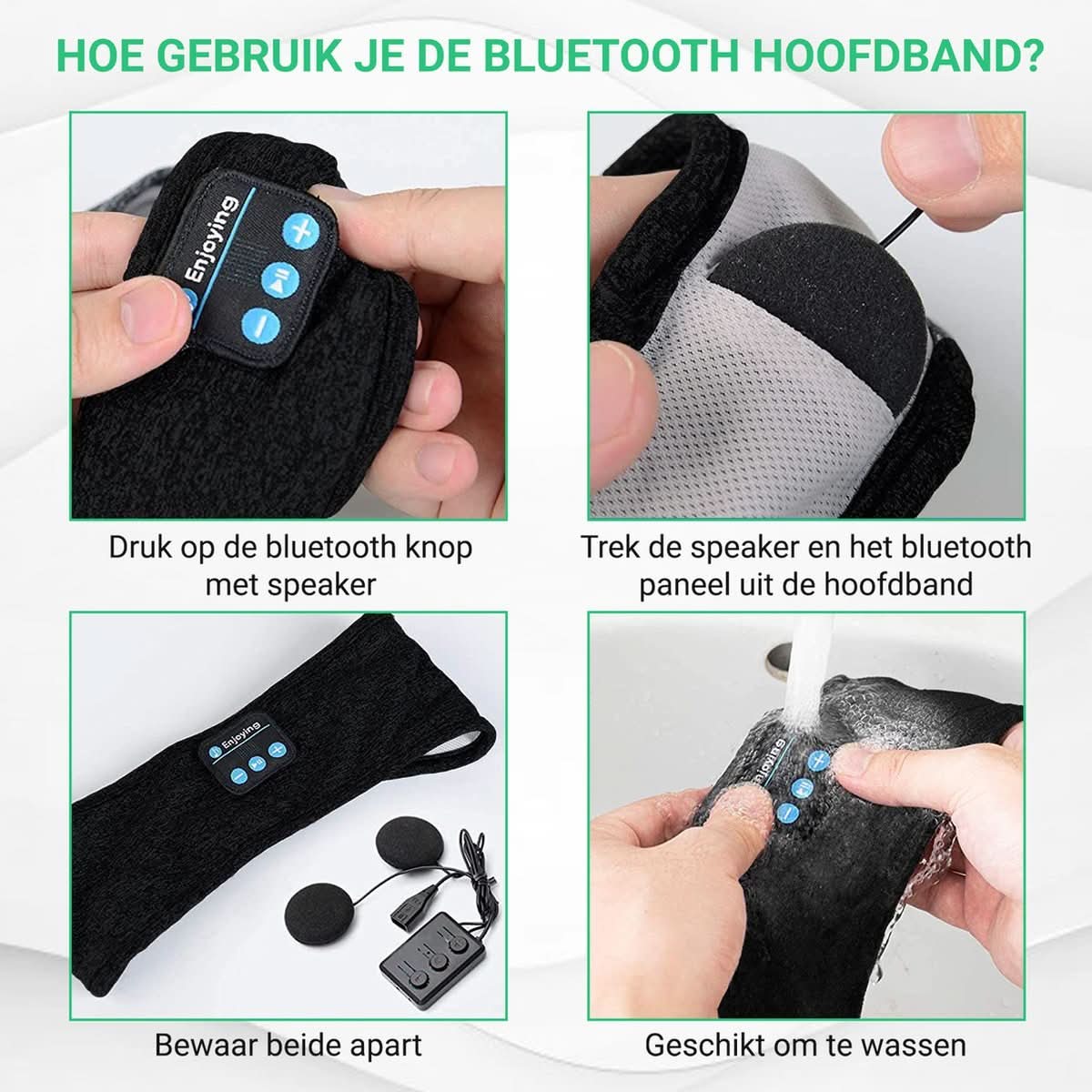 Bandeau de Sommeil Bluetooth | Musique Relaxante et Confort Optimal