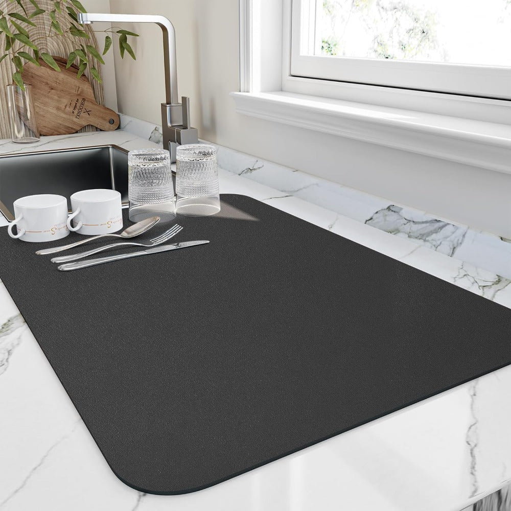 Tapis de Séchage Rapide pour Cuisine | Ultra-absorbant et Gain de Place