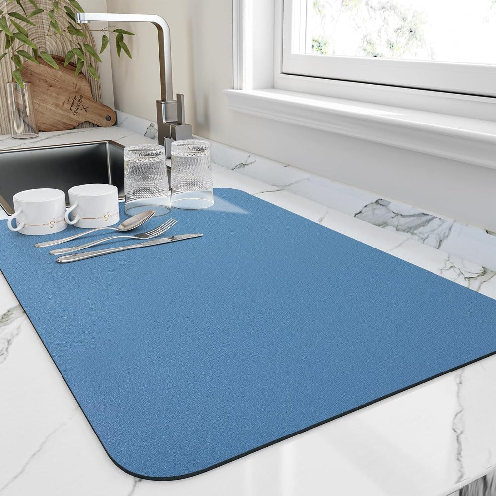 Tapis de Séchage Rapide pour Cuisine | Ultra-absorbant et Gain de Place