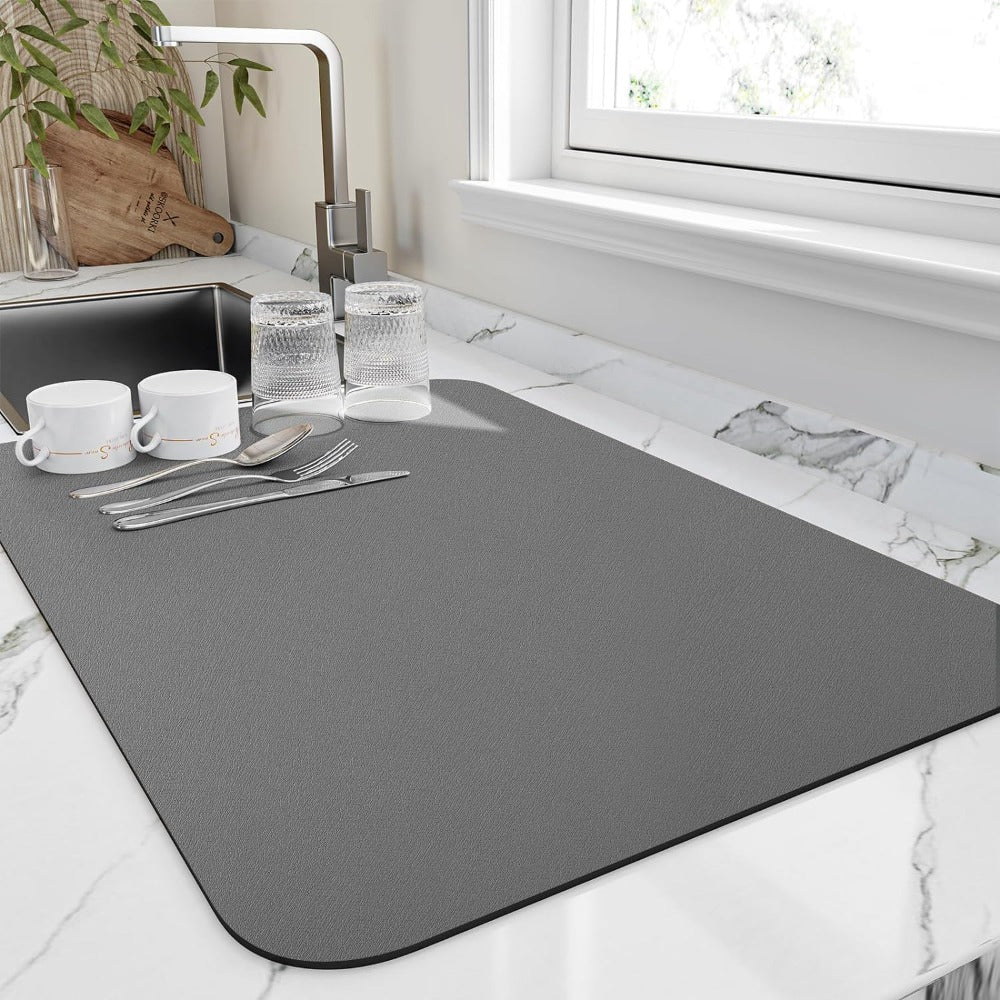 Tapis de Séchage Rapide pour Cuisine | Ultra-absorbant et Gain de Place