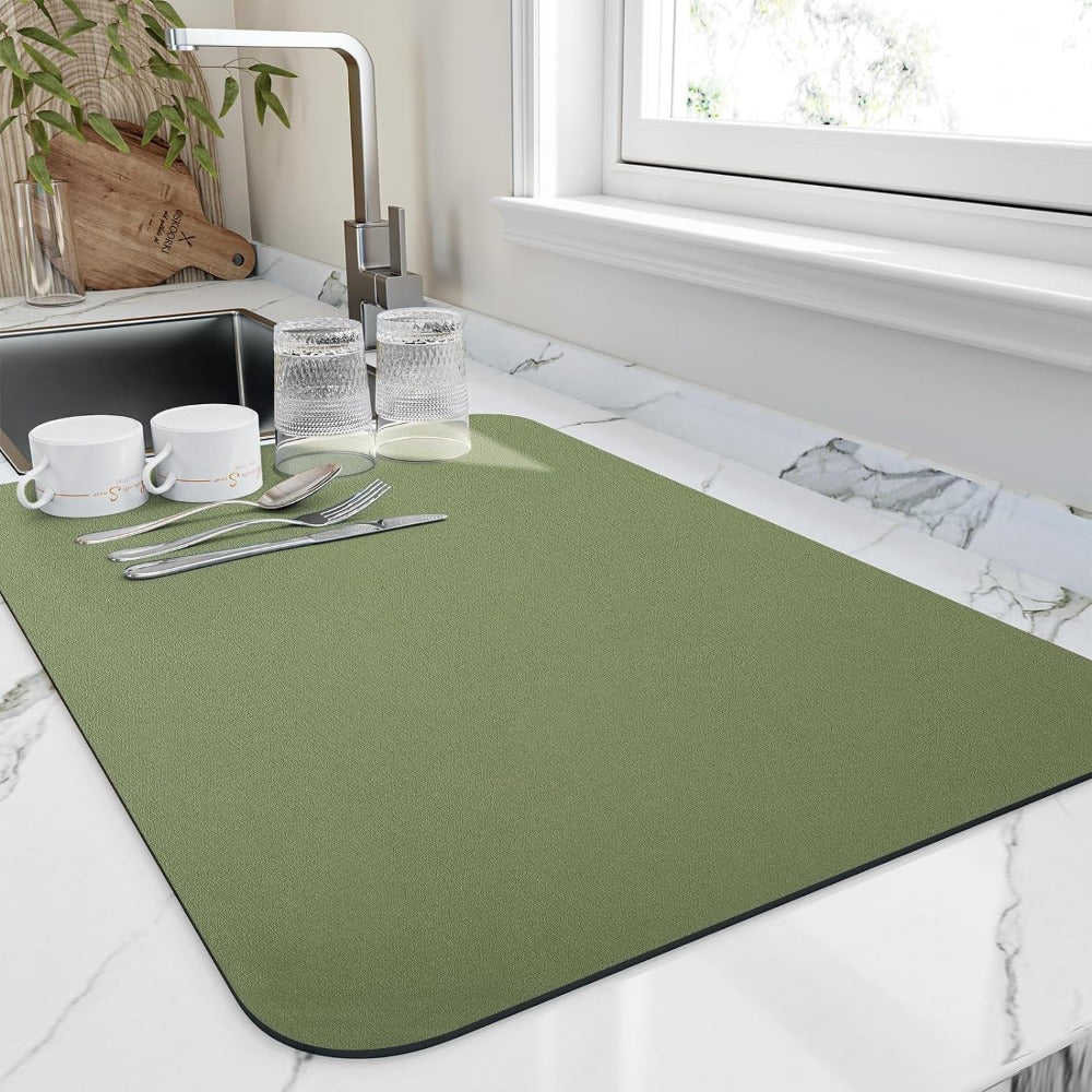 Tapis de Séchage Rapide pour Cuisine | Ultra-absorbant et Gain de Place