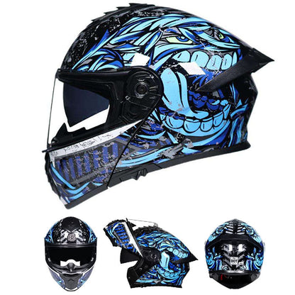 Casque Modulaire à Double Visière | Léger et Homologué DOT ECE