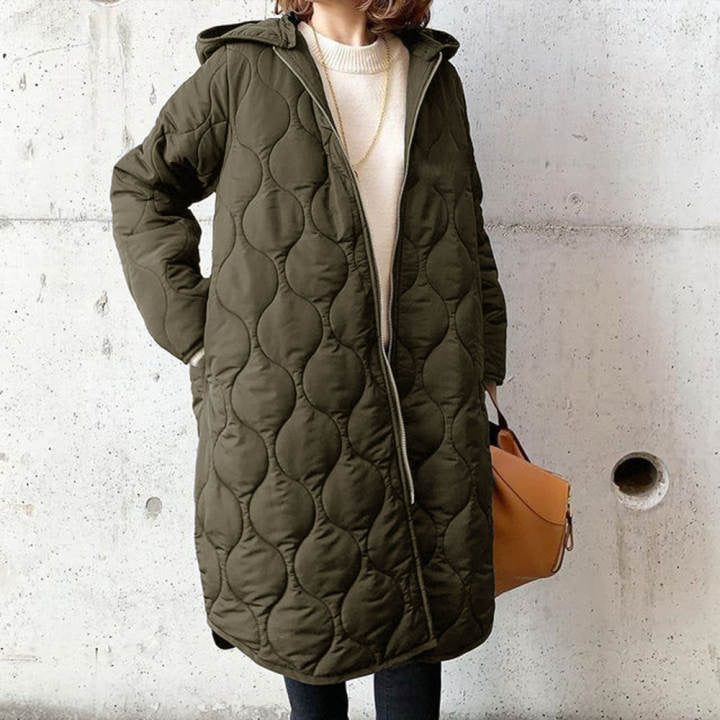 Manteau à Capuche Mi-Long pour Femmes | Style Élégant et Confort Optimal