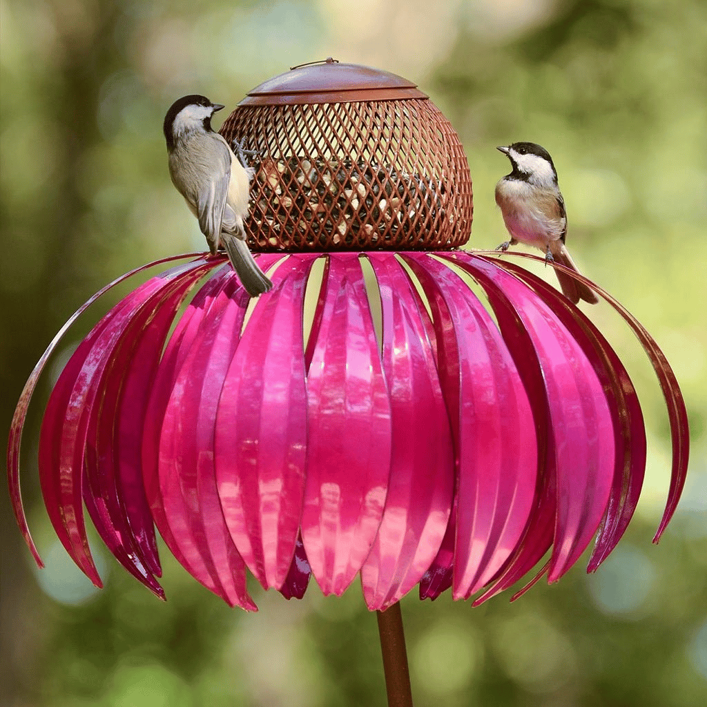 Mangeoire à Oiseaux en Métal Durable | Design Élégant et Résistant aux Intempéries