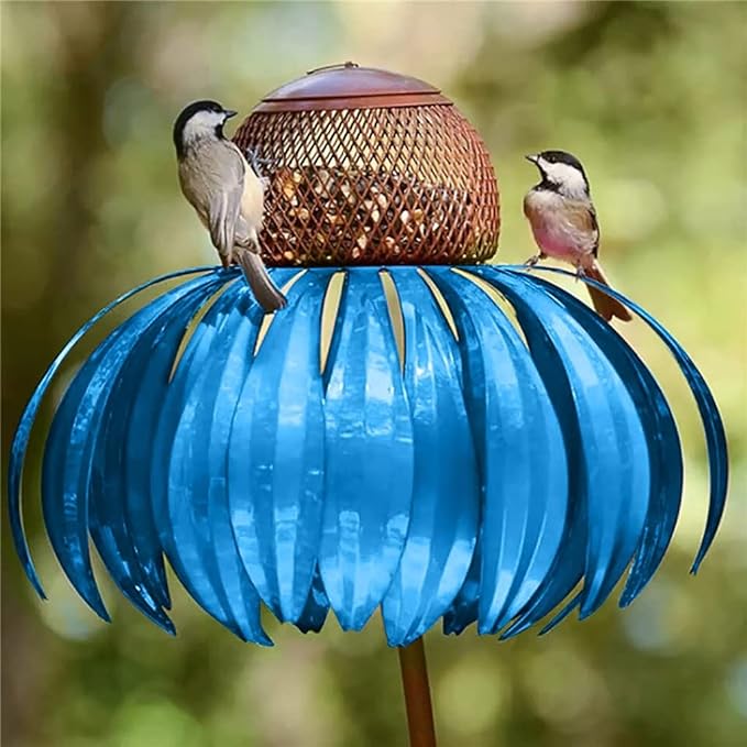Mangeoire à Oiseaux en Métal Durable | Design Élégant et Résistant aux Intempéries