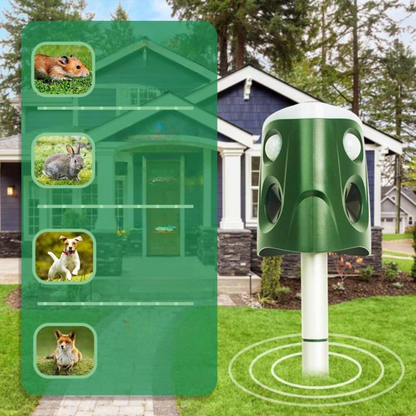Répulsif Ultrasonique Solaire pour Jardin | Protection Écologique et Efficace