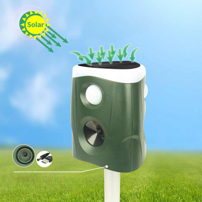 Répulsif Ultrasonique Solaire pour Jardin | Protection Écologique et Efficace