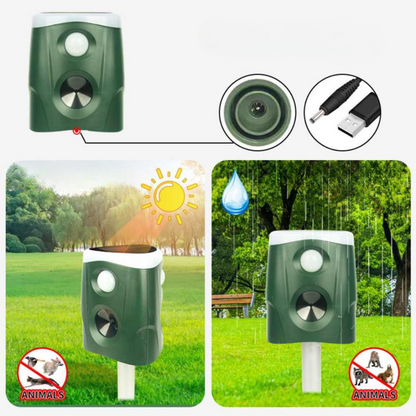Répulsif Ultrasonique Solaire pour Jardin | Protection Écologique et Efficace