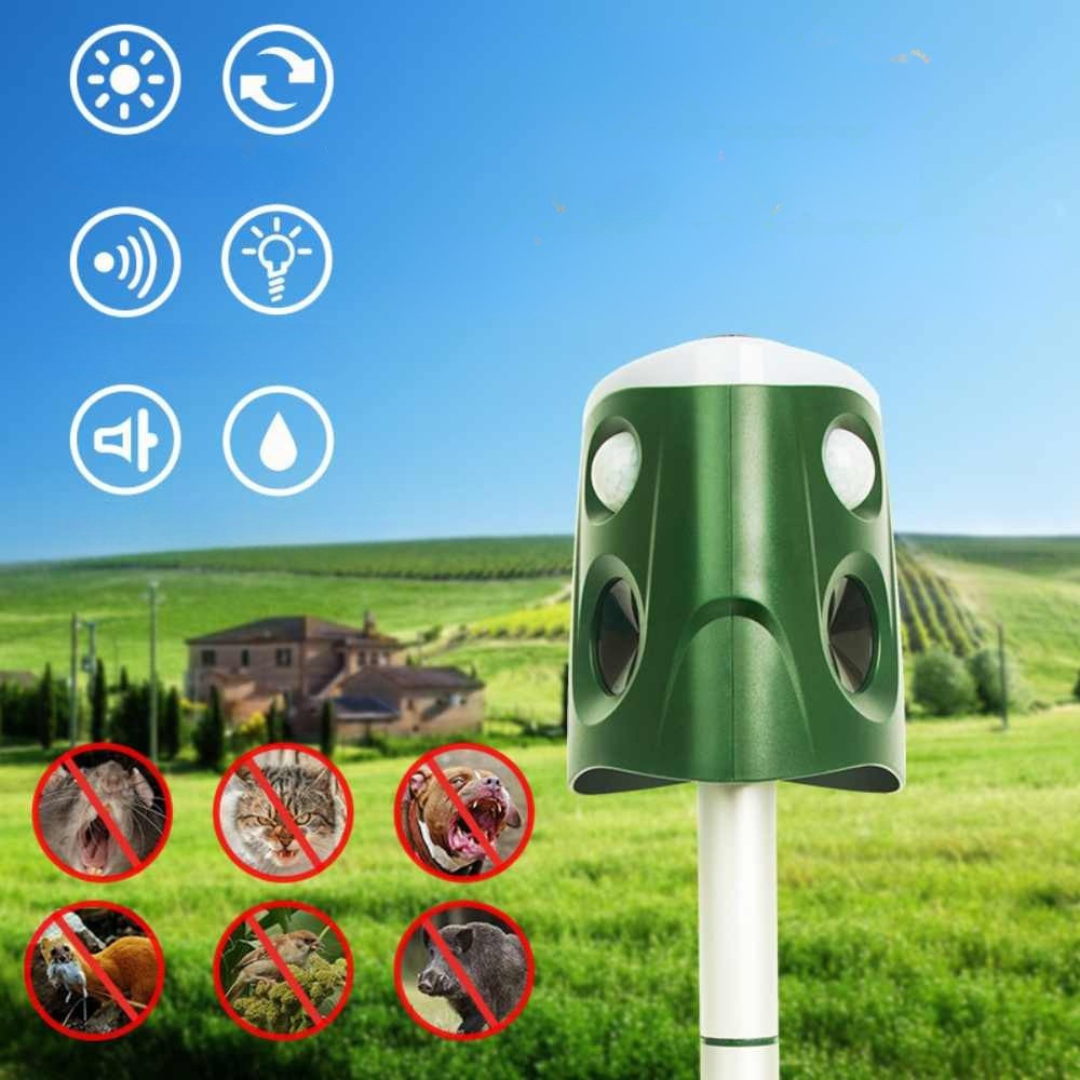Répulsif Ultrasonique Solaire pour Jardin | Protection Écologique et Efficace