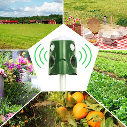 Répulsif Ultrasonique Solaire pour Jardin | Protection Écologique et Efficace