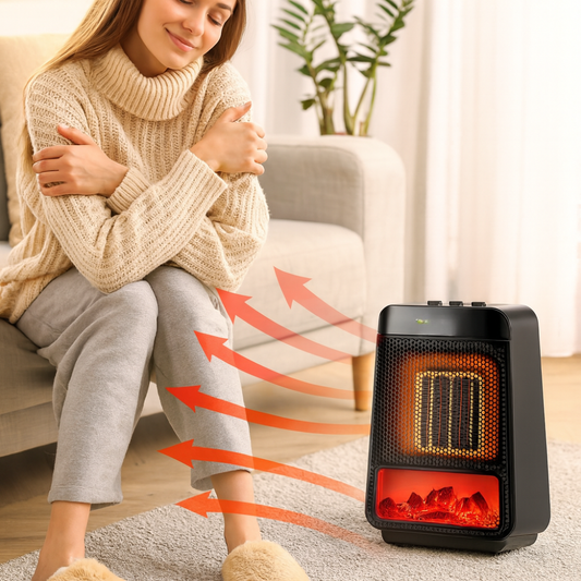 Chauffage Électrique Efficace | Compact et Thermostat Réglable