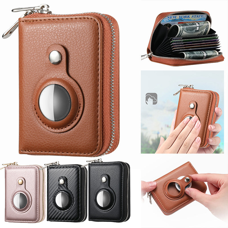 Portefeuille en Cuir RFID avec AirTag | Sécurité et Style Compact