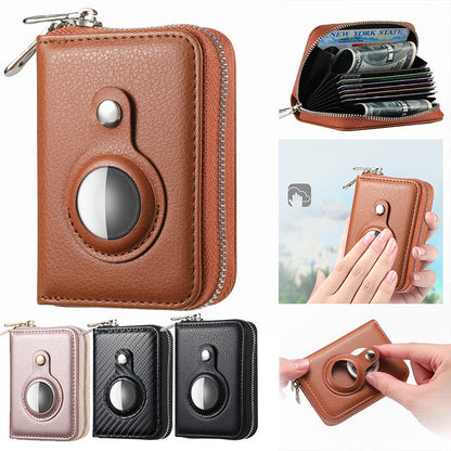 Portefeuille en Cuir RFID avec AirTag | Sécurité et Style Compact