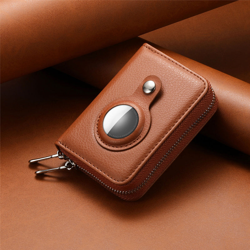 Portefeuille en Cuir RFID avec AirTag | Sécurité et Style Compact