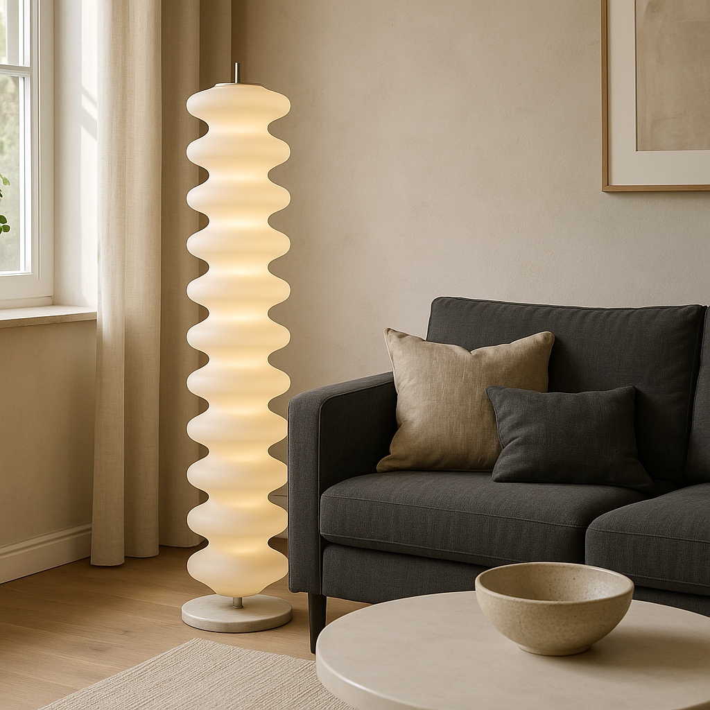 Lampe de Sol LED Scandinave | Design Contemporain et Atmosphère Chaleureuse
