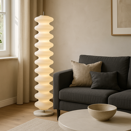 Lampe de Sol LED Scandinave | Design Contemporain et Atmosphère Chaleureuse