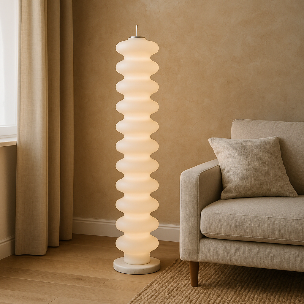 Lampe de Sol LED Scandinave | Design Contemporain et Atmosphère Chaleureuse