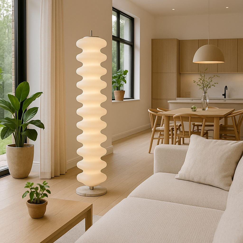 Lampe de Sol LED Scandinave | Design Contemporain et Atmosphère Chaleureuse