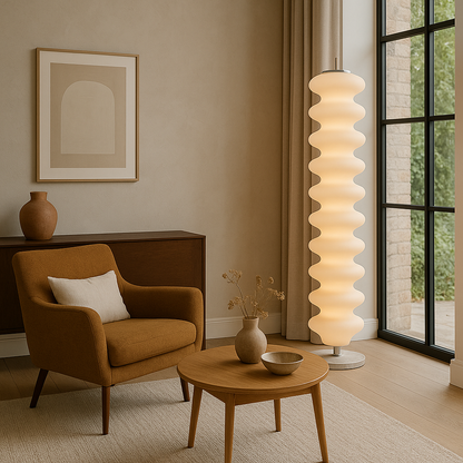 Lampe de Sol LED Scandinave | Design Contemporain et Atmosphère Chaleureuse