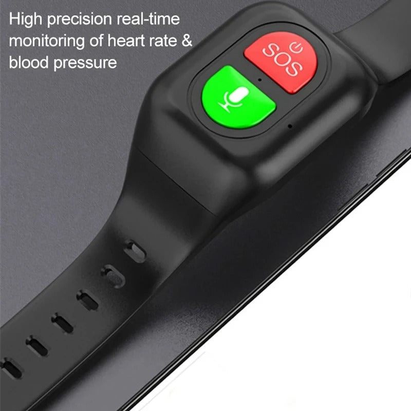 Montre GPS 4G pour Seniors | Suivi de Sécurité et Santé
