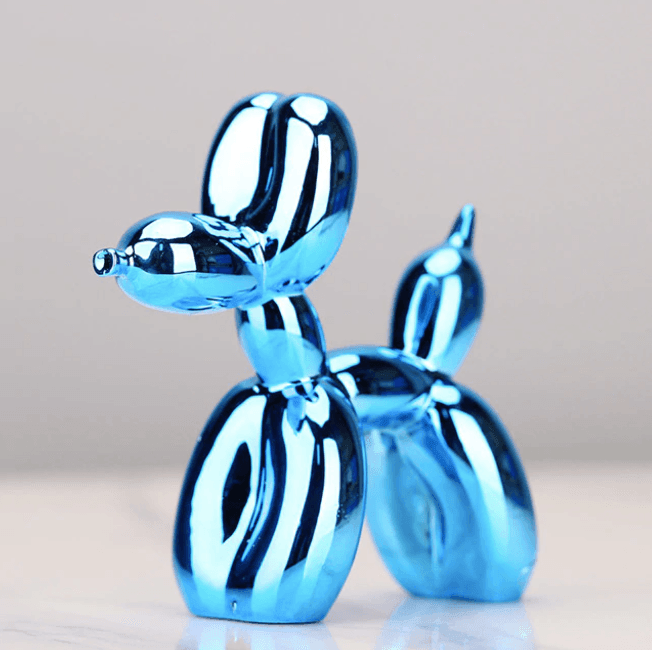 Sculpture de Chien en Résine | Élégante Décoration Intérieure Contemporaine