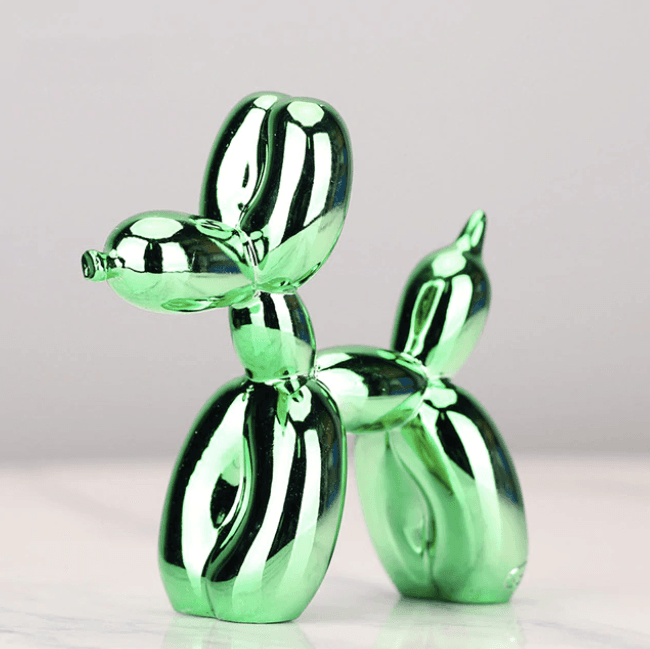 Sculpture de Chien en Résine | Élégante Décoration Intérieure Contemporaine