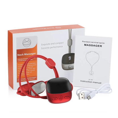 Massager Électrique pour le Cou | Thérapie par Chaleur et Pulsations Relaxantes