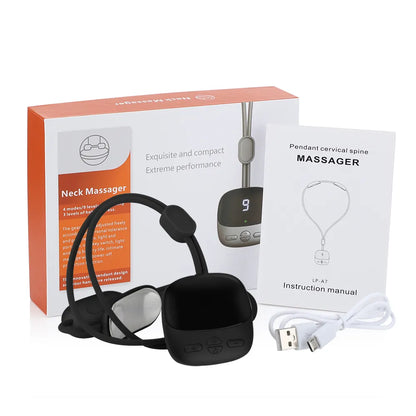 Massager Électrique pour le Cou | Thérapie par Chaleur et Pulsations Relaxantes