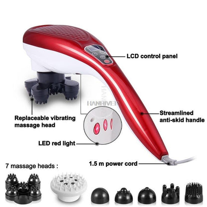 Massager Électrique pour Soulagement Musculaire | Vibrations Profondes et Thérapie Infrarouge