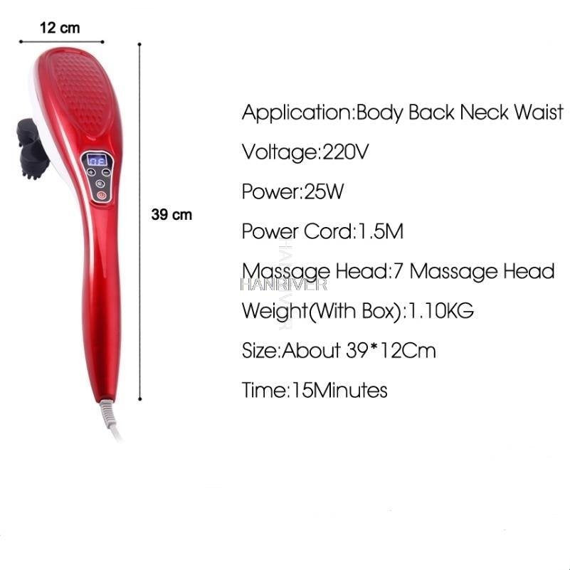 Massager Électrique pour Soulagement Musculaire | Vibrations Profondes et Thérapie Infrarouge