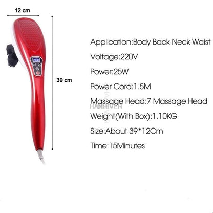 Massager Électrique pour Soulagement Musculaire | Vibrations Profondes et Thérapie Infrarouge