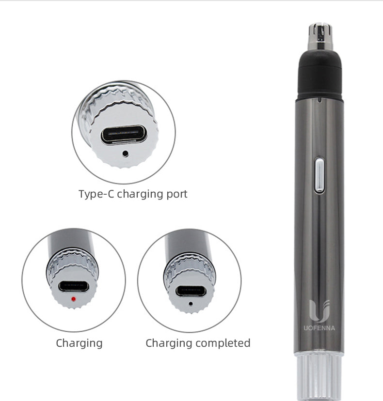 Tondeuse à Poils de Nez Rechargeable | Lames de Précision et Design Compact