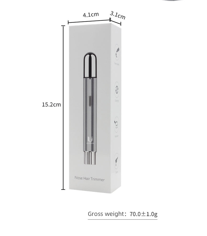 Tondeuse à Poils de Nez Rechargeable | Lames de Précision et Design Compact