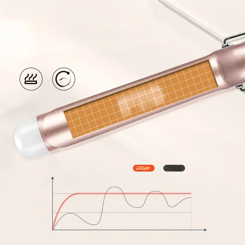 Fer à Friser Électrique Température Ajustable | Boucles Professionnelles en Quelques Minutes