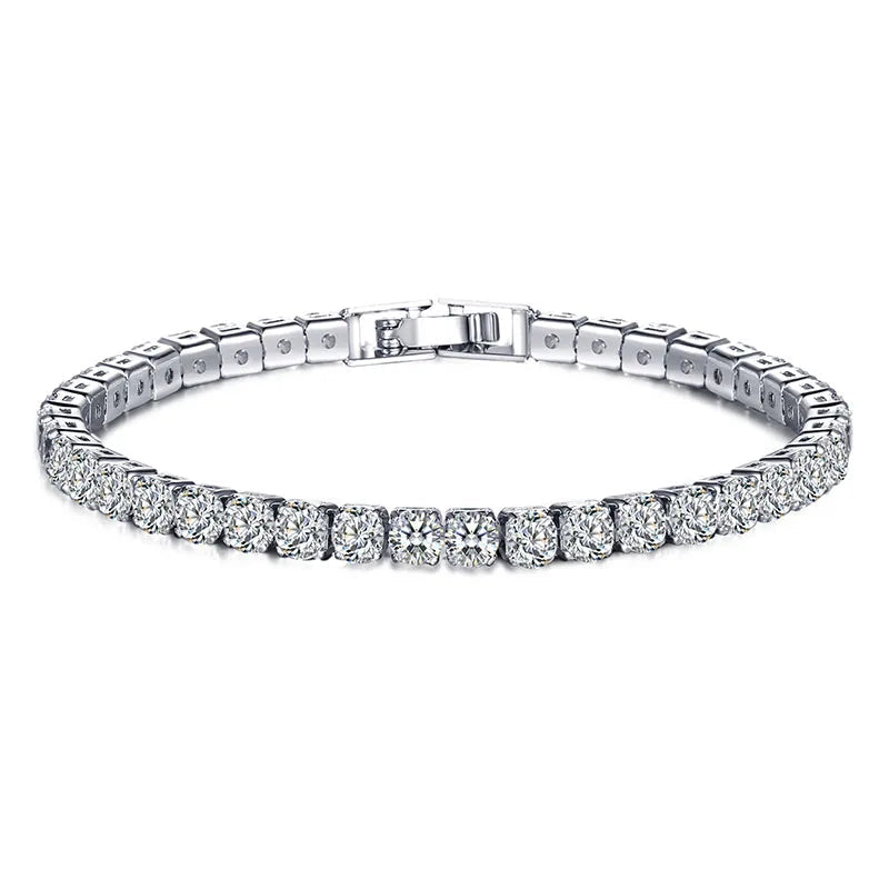 Bracelet de Tennis en Argent Sterling | Élégance Intemporelle avec Pierres Scintillantes