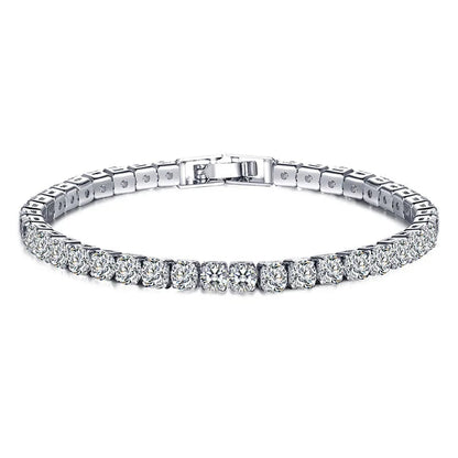 Bracelet de Tennis en Argent Sterling | Élégance Intemporelle avec Pierres Scintillantes